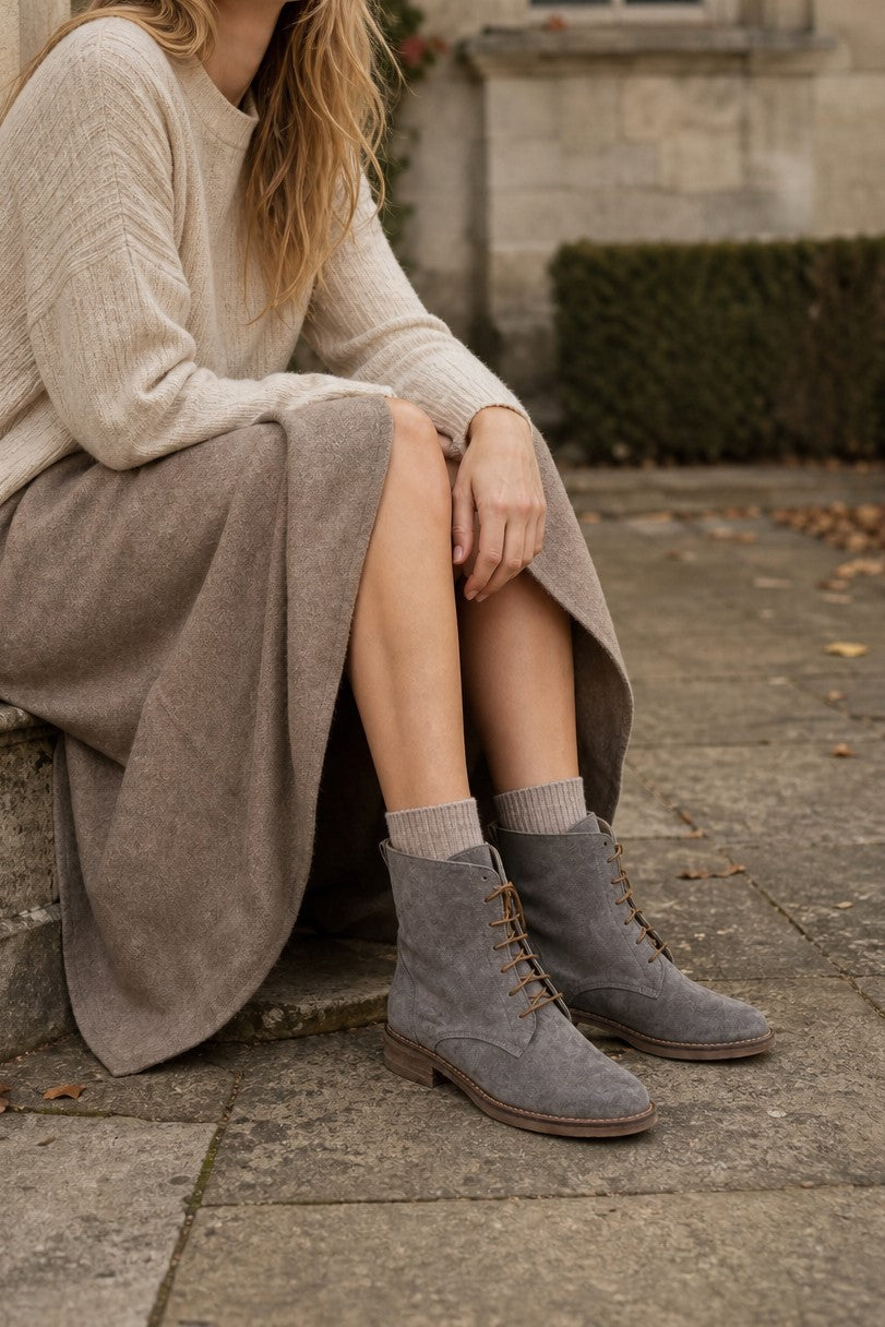The Workshop - English Biker Boots Grey