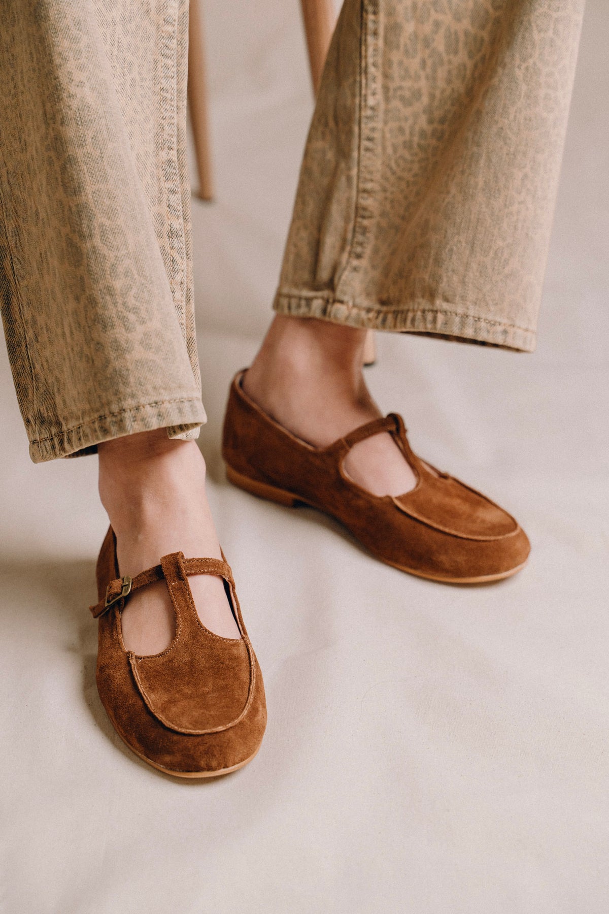 T-Strap Loafers