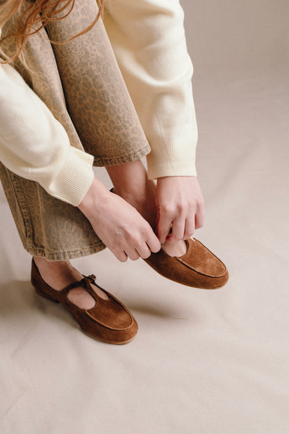 T-Strap Loafers