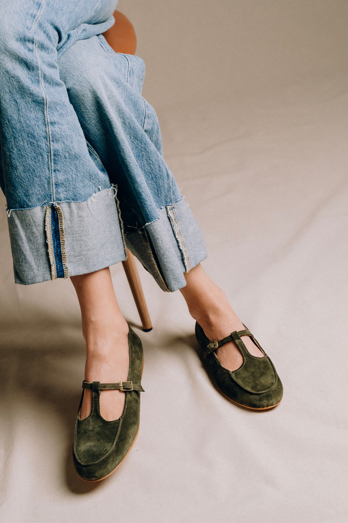 T-Strap Loafers