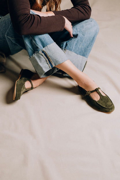 T-Strap Loafers